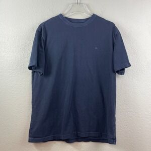 American Eagle Mens Navy Blue Logo T-Shirt Standard Fit Large Short Sleeve Tee